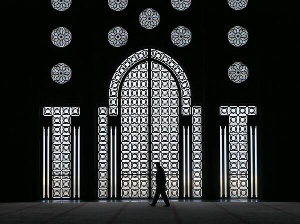 Architecture Poster featuring the photograph A La Mosque Hassan II by Nadine Risse