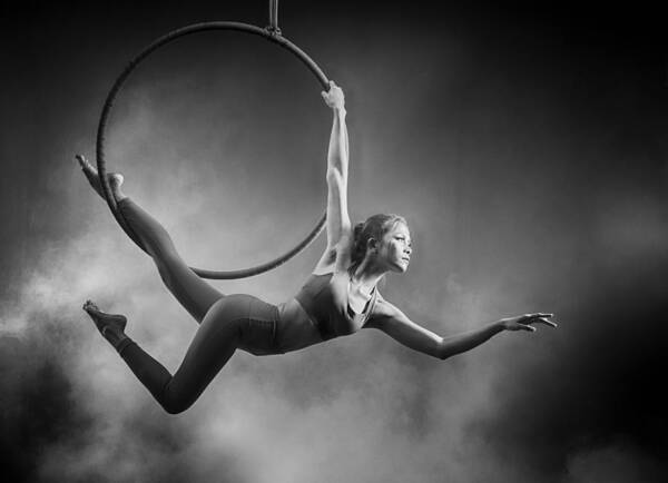  Poster featuring the photograph Aerial Hoop 3 by Angela Muliani Hartojo