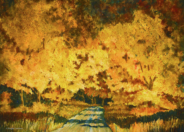 Landscape Poster featuring the painting Autumn Impression by Douglas Castleman