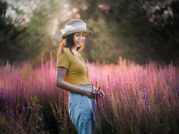 Sage Poster featuring the photograph Beauty In Sage Bushes by Liaoyuhan