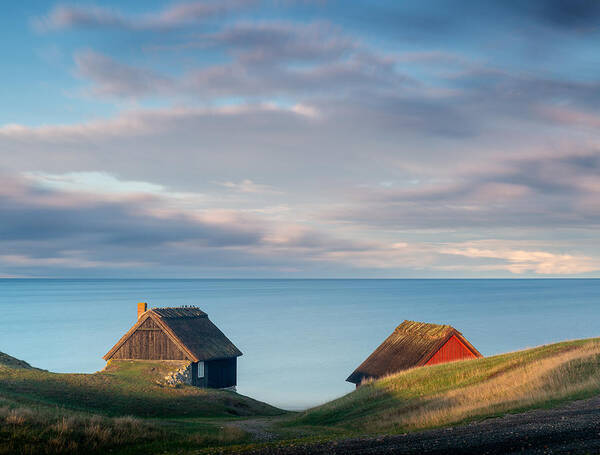 Cabins Poster featuring the photograph Cabins by Andreas Christensen
