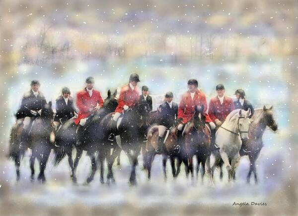 Foxhunting Poster featuring the digital art Chase Your Dream by Angela Davies
