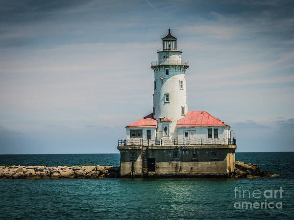Lighthouse Poster featuring the photograph Chicago Harbor Lighthouse by Scott and Dixie Wiley