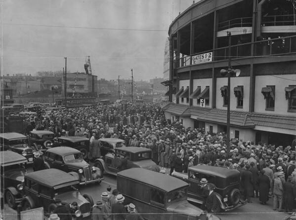 Crowd Poster featuring the photograph Crowd At Wrigley During World Series by Chicago History Museum