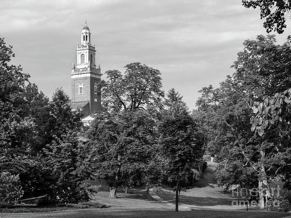 Denison University Poster featuring the photograph Denison University Swasey Chapel from Academic Quad by University Icons