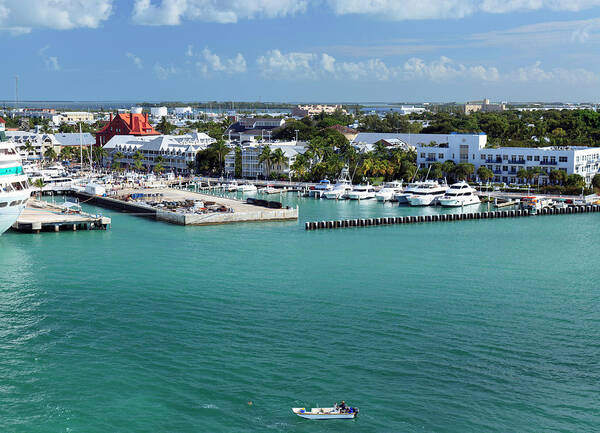 Water's Edge Poster featuring the photograph Docking At Key West Florida by Visionsbyatlee