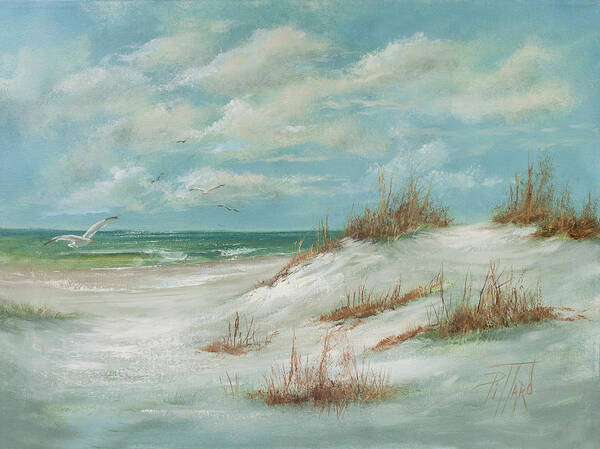  Poster featuring the painting Fort Walton Beach by Lynne Pittard