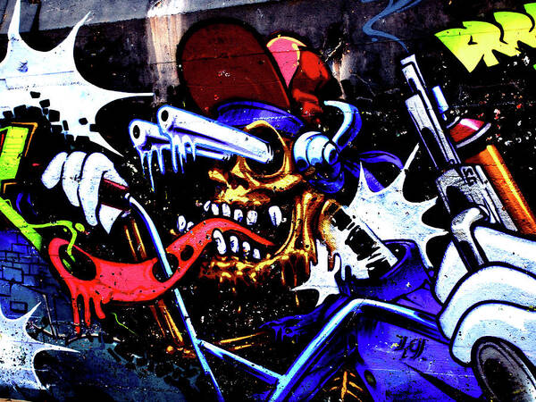 Graffiti Poster featuring the photograph Graffiti 01 by Jorg Becker