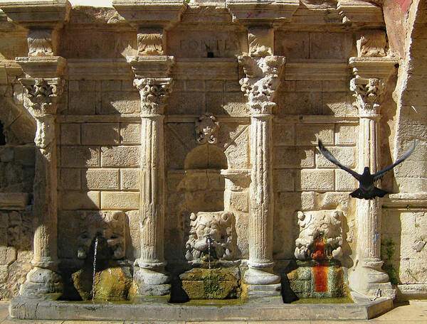 Greece Poster featuring the photograph Greek Fountain by Matthew Urbatchka