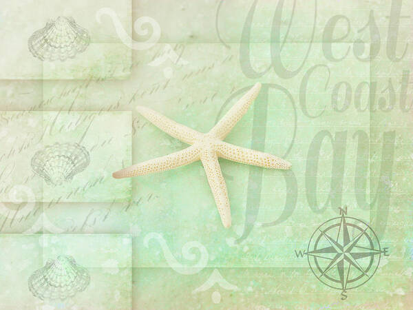 Gypsy Sea Green Poster featuring the mixed media Gypsy Sea Green 3 by Lightboxjournal