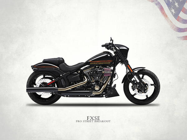 Harley Davidson Poster featuring the photograph Harley FXSE by Mark Rogan