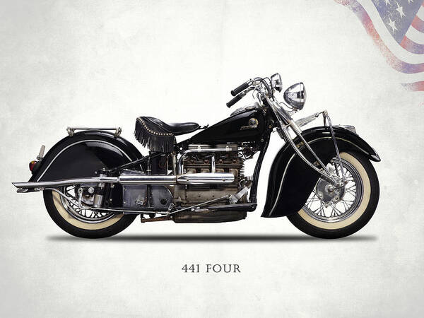 Indian Four Poster featuring the photograph The 441 Four 1938 by Mark Rogan