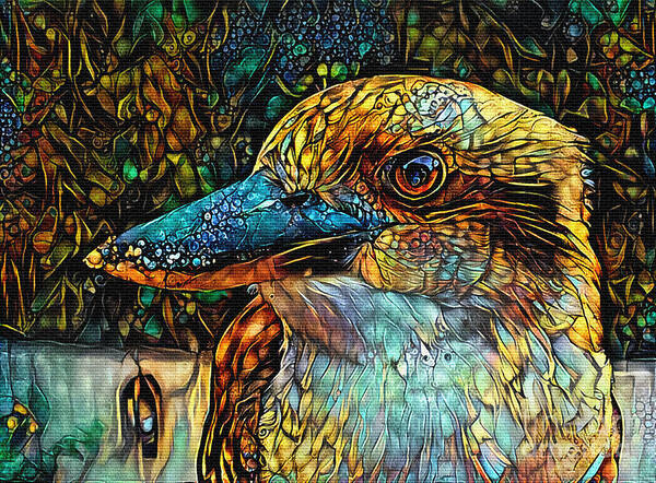 Kookaburra Art Poster featuring the digital art Kookaburra Art by Kaye Menner by Kaye Menner