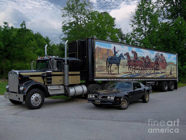 Smokey And Bandit Poster featuring the photograph Movie Icon - Smokey and Bandit by Dale Powell