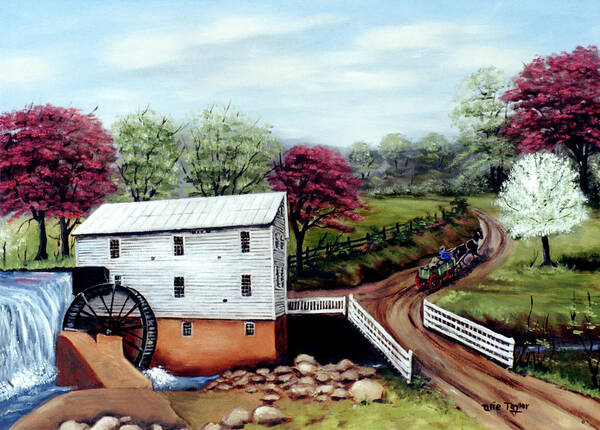 Murray's Mill Poster featuring the painting Murray's Mill 3 by Arie Reinhardt Taylor