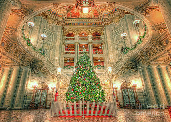 Christmas Poster featuring the photograph O Christmas Tree by Geoff Crego