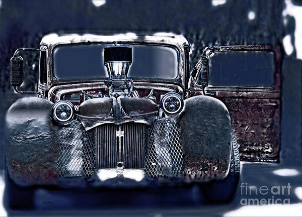 Cars Poster featuring the mixed media Rat-Rod by DB Hayes