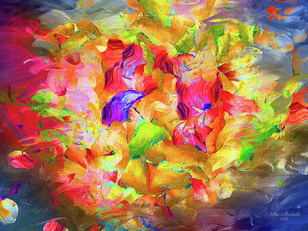 Sea Of Colors Poster featuring the mixed media Sea Of Colors by Ata Alishahi