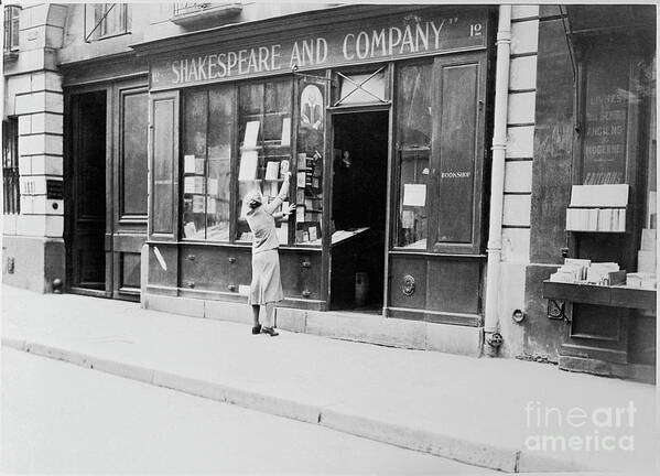 Working Poster featuring the photograph Shakespeare Book Store by Bettmann
