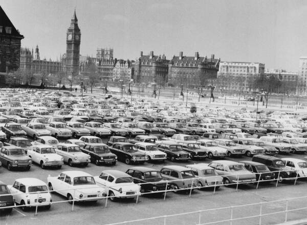 London County Hall Poster featuring the photograph South Bank Car Park by Harry Todd