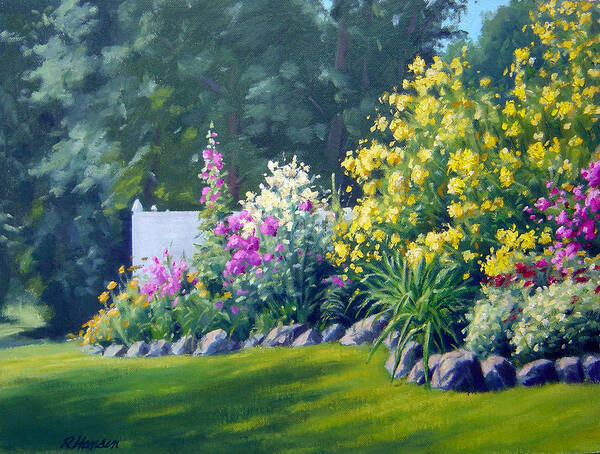 Landscape Poster featuring the painting Summer Bouquet by Rick Hansen