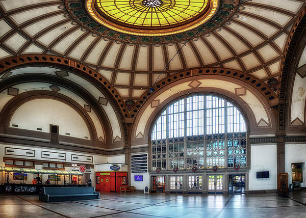 Hotel Poster featuring the photograph Terminal Station Interior by Susan Rissi Tregoning