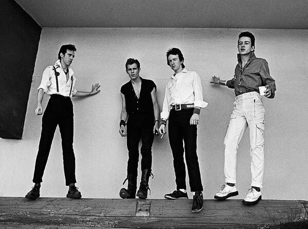 Rock Music Poster featuring the photograph The Clash Portrait Session by George Rose