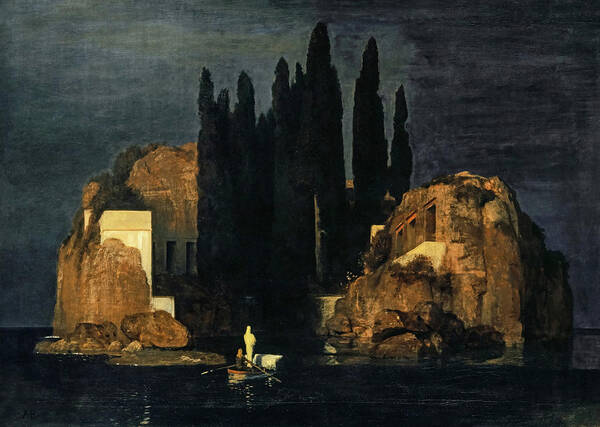 Arnold Bocklin Poster featuring the painting The Isle of the Dead, 1880 by Arnold Bocklin