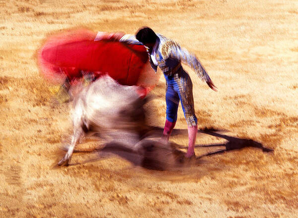 Bullfight Poster featuring the photograph Tourada by Roland M Schwerdtfeger