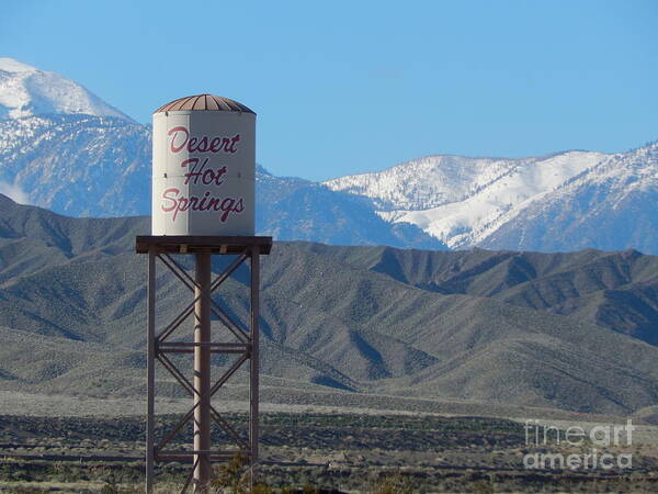 Art Poster featuring the photograph Welcome to Desert Hot Springs by Chris Tarpening