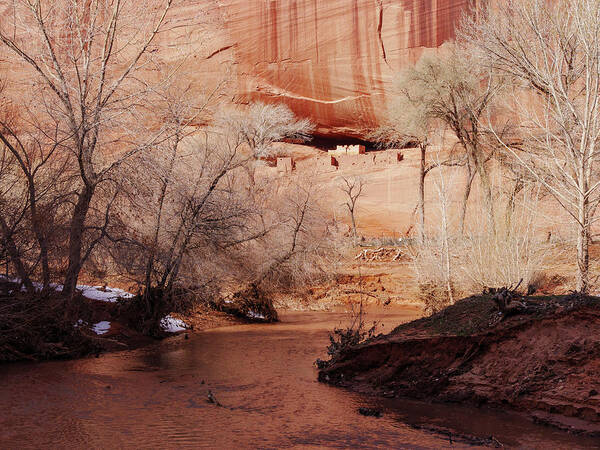Ancestral Puebloan Poster featuring the photograph White House Ruin and Chinle Creek by Todd Bannor