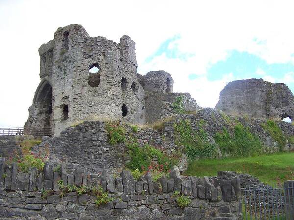 Castles Poster featuring the photograph Denbigh castle #1 by Christopher Rowlands