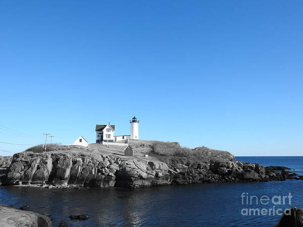 Maine Poster featuring the photograph Maine Lighthouse #2 by Eunice Miller