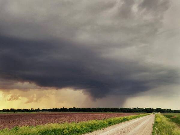 Weather Poster featuring the photograph Storm Near Emporia, Kansas #1 by Ally White