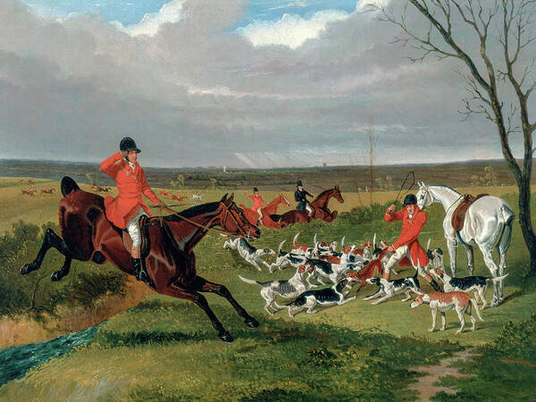 Animals Poster featuring the painting The Suffolk Hunt, The Death #1 by John Frederick Herring
