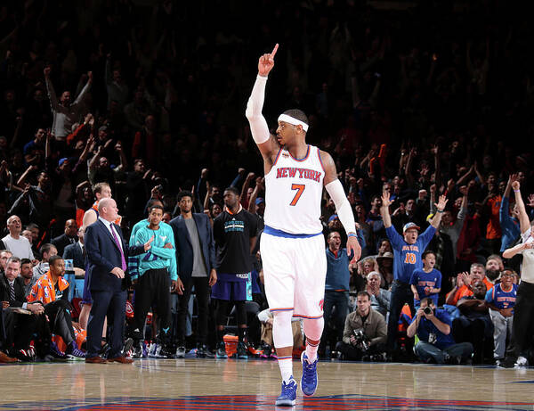 Carmelo Anthony Poster featuring the photograph Carmelo Anthony #11 by Nathaniel S. Butler