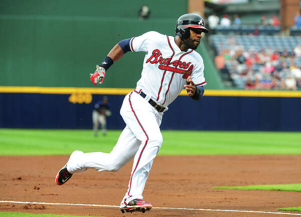 Atlanta Poster featuring the photograph Jason Heyward #2 by Scott Cunningham