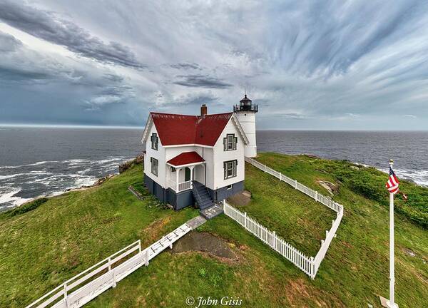  Poster featuring the photograph Nubble Lighthouse #2 by John Gisis