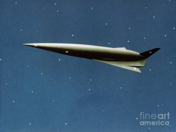 1985 Poster featuring the drawing AERO-SPACE PLANE, c1985 #3 by Granger