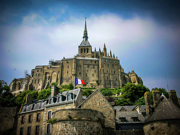 Building Poster featuring the photograph The Mont Saint-Michel #3 by Jim Feldman