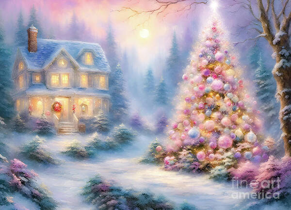 Christmas Poster featuring the photograph Christmas Tree Cottage #7 by Glenn Franco Simmons