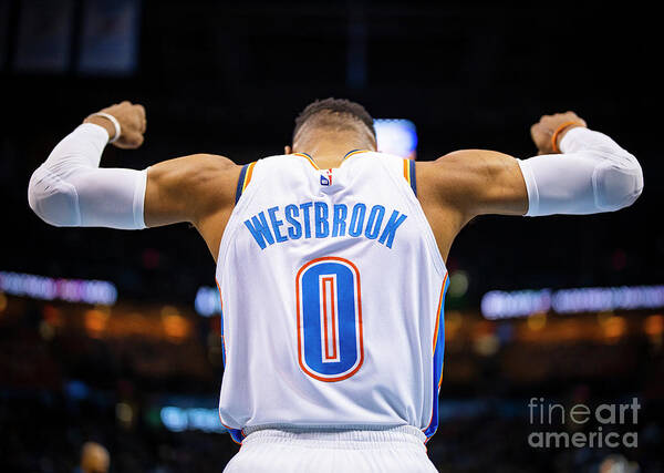 Russell Westbrook Poster featuring the photograph Russell Westbrook by Zach Beeker