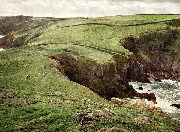 Coast Path Poster featuring the photograph Along the Coast Path by William Beuther