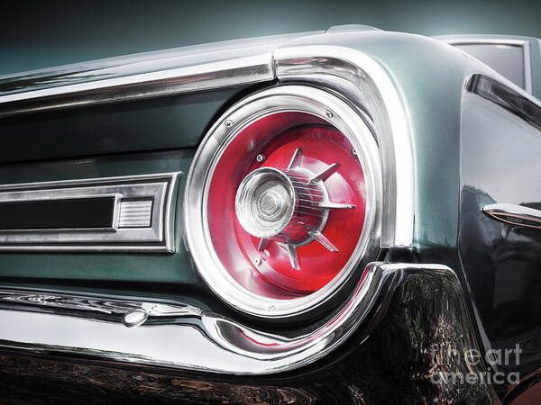 Galaxie Poster featuring the photograph American classic car Galaxie 500 1964 Rear by Beate Gube