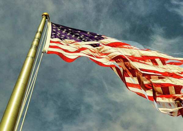 American Flag Poster featuring the photograph American Flag 7 by Amelia Pearn