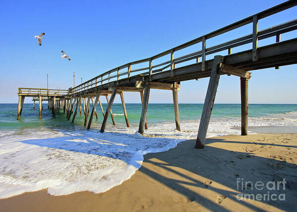 Ocean Poster featuring the photograph Avalon Pier by Geoff Crego