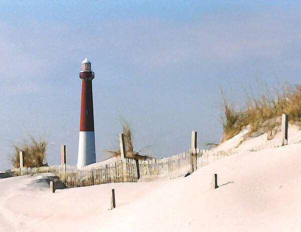 Barnegat Poster featuring the photograph Barnegat Lighthouse by Steve Karol