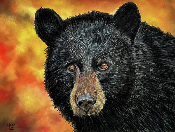 Bear Poster featuring the painting Black and Gold by Mark Ray