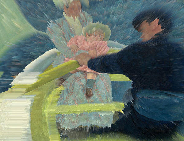 Mary Cassatt Poster featuring the digital art Blue Waters by David Bridburg