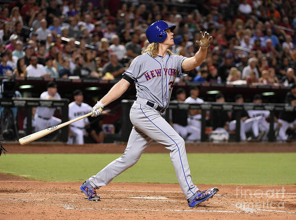 People Poster featuring the photograph Braden Shipley and Noah Syndergaard by Norm Hall